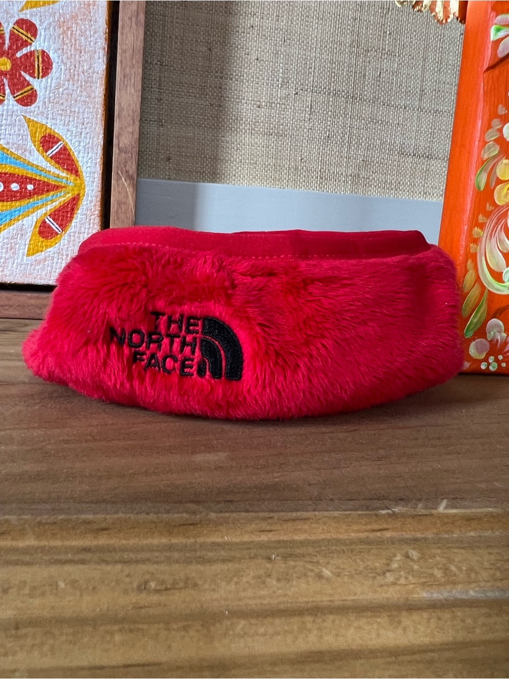 The North Face Red Fleece Headband
